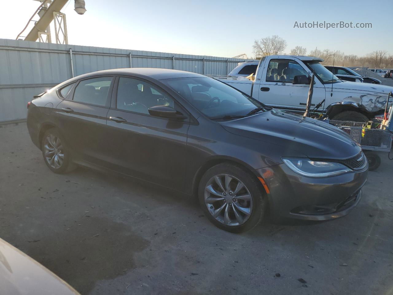 2016 Chrysler 200 S Gray vin: 1C3CCCBB6GN129463