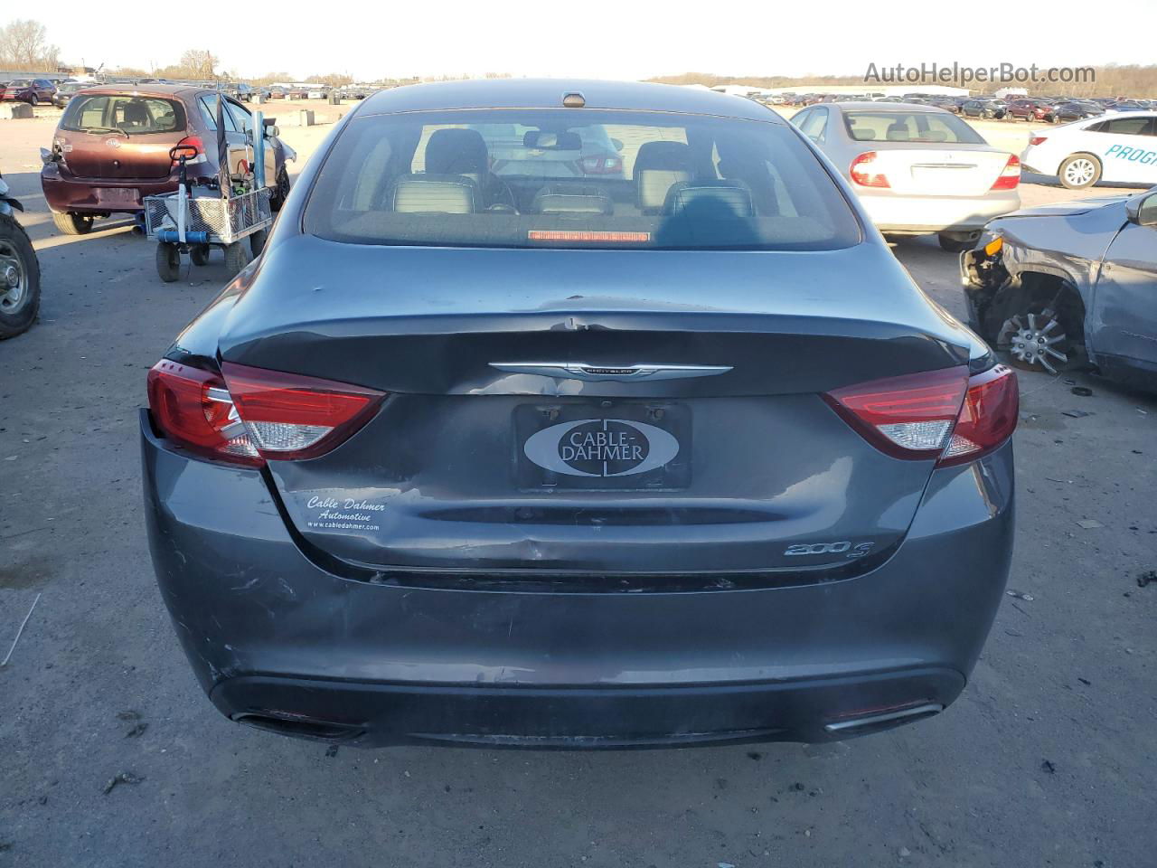 2016 Chrysler 200 S Gray vin: 1C3CCCBB6GN129463