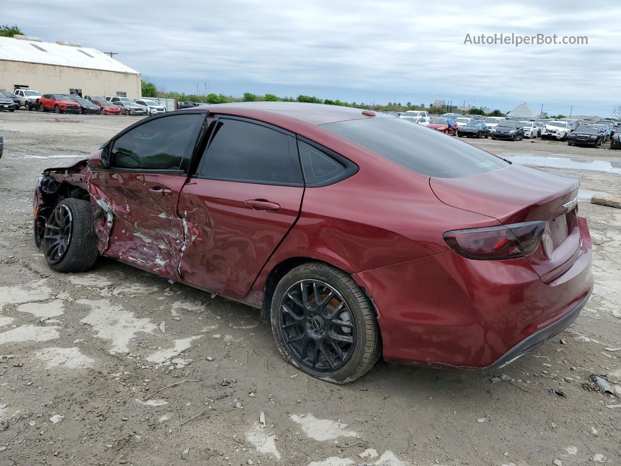 2016 Chrysler 200 S Темно-бордовый vin: 1C3CCCBB6GN130614