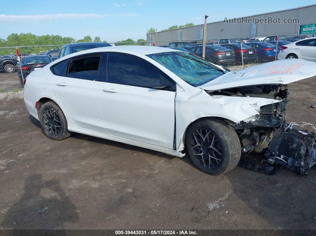 2015 Chrysler 200 S White vin: 1C3CCCBB7FN613950