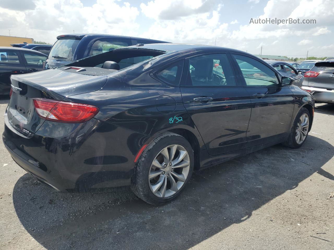 2015 Chrysler 200 S Black vin: 1C3CCCBB7FN654627