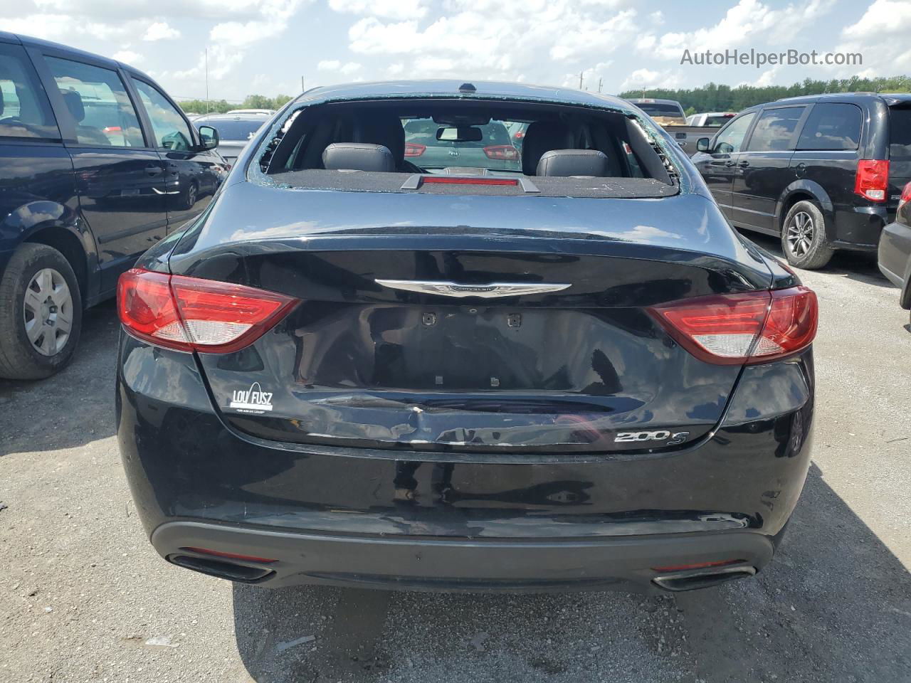 2015 Chrysler 200 S Black vin: 1C3CCCBB7FN654627