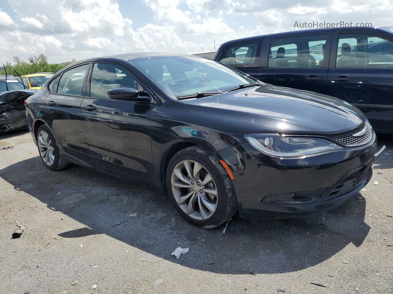 2015 Chrysler 200 S Black vin: 1C3CCCBB7FN654627