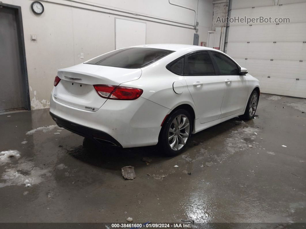 2015 Chrysler 200 S White vin: 1C3CCCBB7FN688390