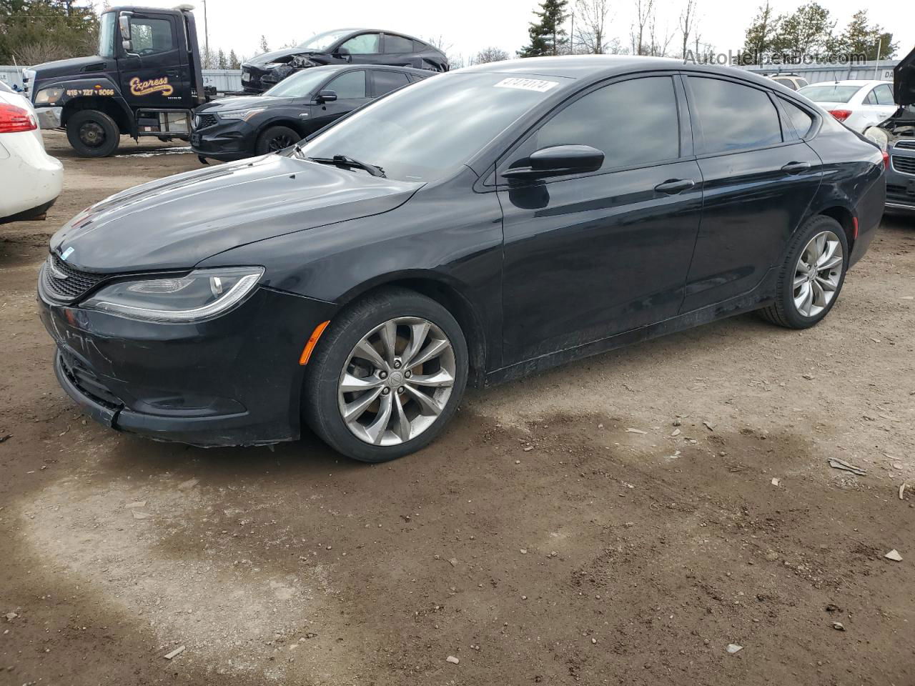 2015 Chrysler 200 S Black vin: 1C3CCCBB7FN708573