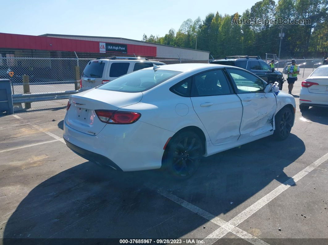 2015 Chrysler 200 S White vin: 1C3CCCBB7FN757272