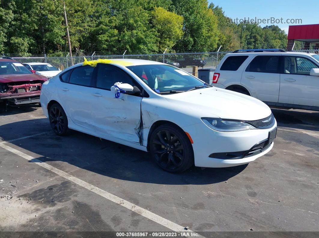 2015 Chrysler 200 S White vin: 1C3CCCBB7FN757272