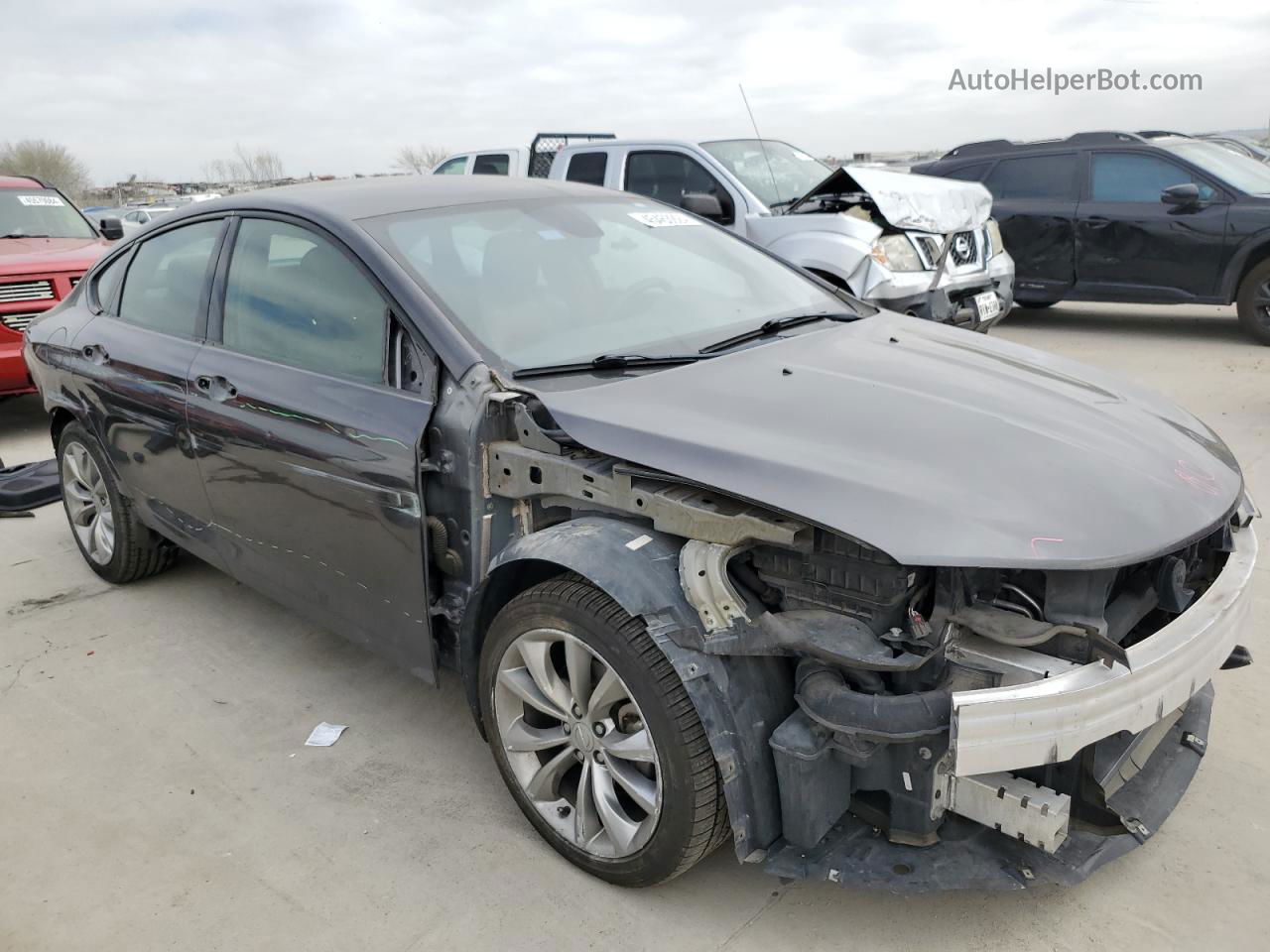 2015 Chrysler 200 S Gray vin: 1C3CCCBB7FN760690