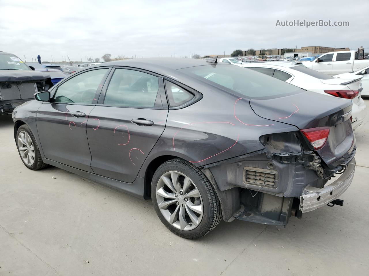 2015 Chrysler 200 S Gray vin: 1C3CCCBB7FN760690