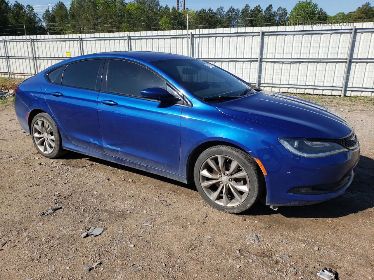 2016 Chrysler 200 S Blue vin: 1C3CCCBB7GN128189