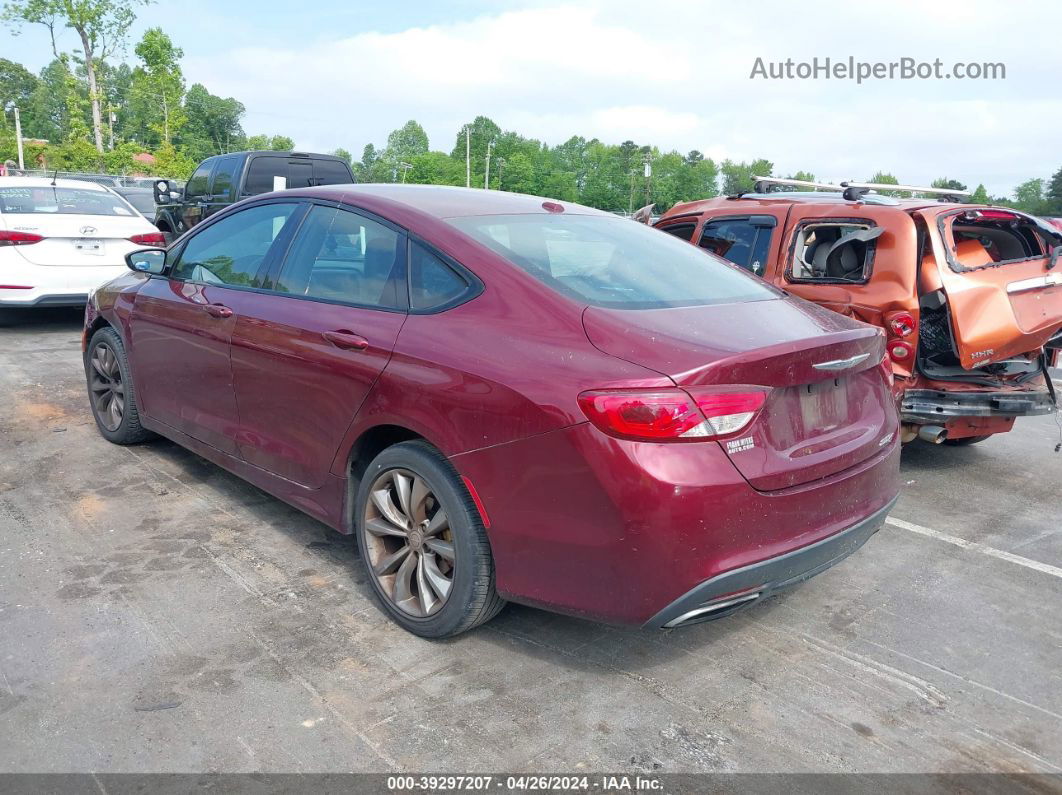 2015 Chrysler 200 S Бордовый vin: 1C3CCCBB8FN613004