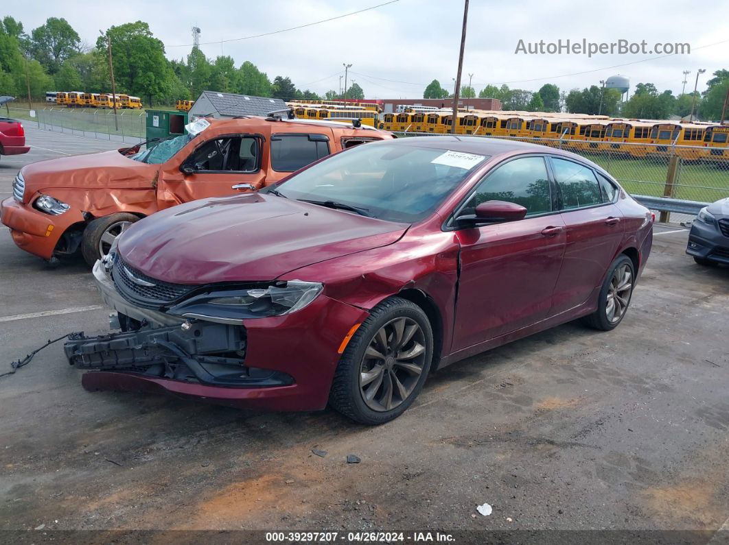 2015 Chrysler 200 S Бордовый vin: 1C3CCCBB8FN613004