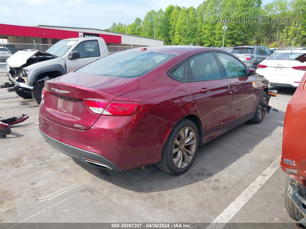 2015 Chrysler 200 S Burgundy vin: 1C3CCCBB8FN613004