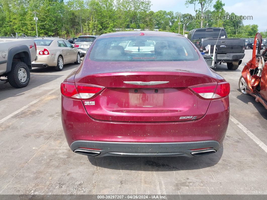 2015 Chrysler 200 S Burgundy vin: 1C3CCCBB8FN613004