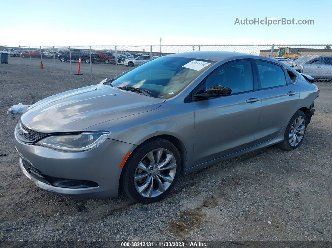 2015 Chrysler 200 S Gray vin: 1C3CCCBB9FN619345