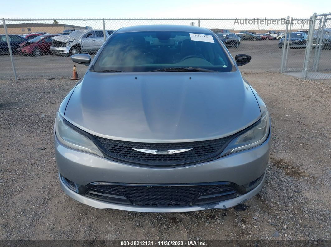 2015 Chrysler 200 S Серый vin: 1C3CCCBB9FN619345