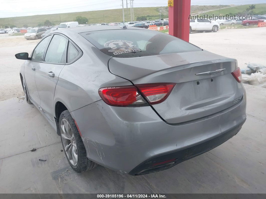 2015 Chrysler 200 S Silver vin: 1C3CCCBB9FN681604