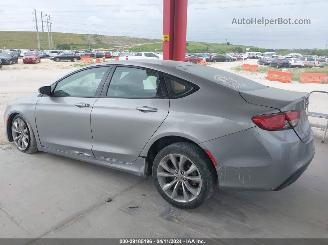 2015 Chrysler 200 S Silver vin: 1C3CCCBB9FN681604