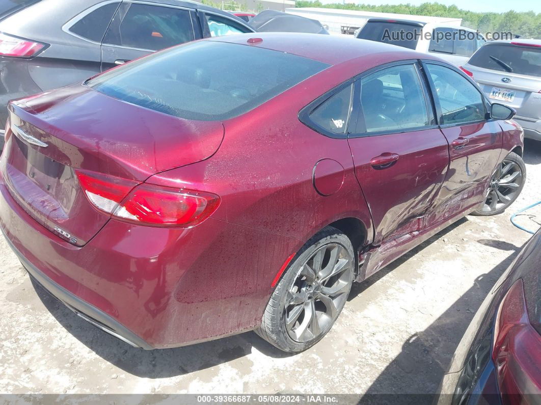 2015 Chrysler 200 S Red vin: 1C3CCCBB9FN697513