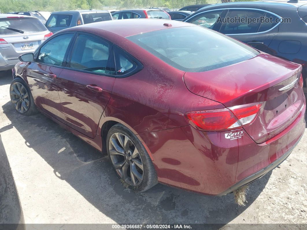 2015 Chrysler 200 S Red vin: 1C3CCCBB9FN697513