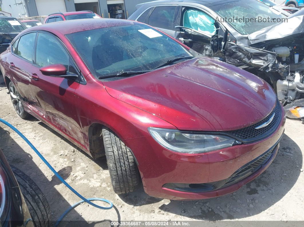 2015 Chrysler 200 S Red vin: 1C3CCCBB9FN697513