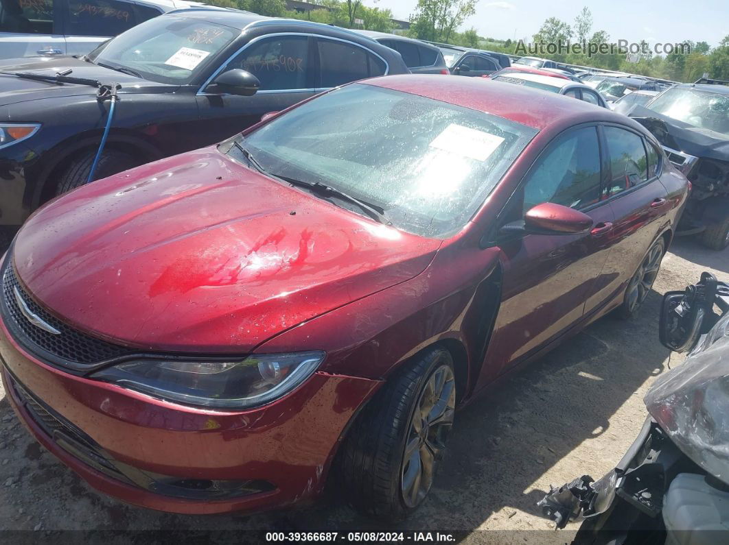 2015 Chrysler 200 S Red vin: 1C3CCCBB9FN697513