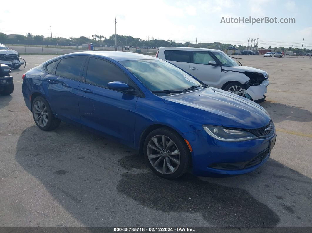 2016 Chrysler 200 S Blue vin: 1C3CCCBB9GN120854