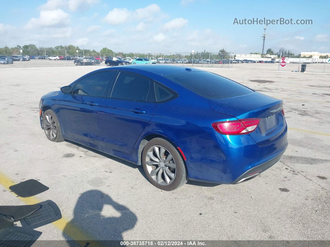 2016 Chrysler 200 S Blue vin: 1C3CCCBB9GN120854