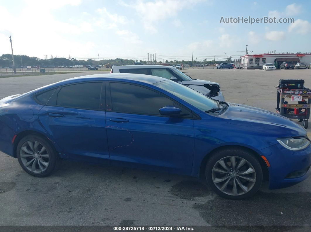 2016 Chrysler 200 S Blue vin: 1C3CCCBB9GN120854