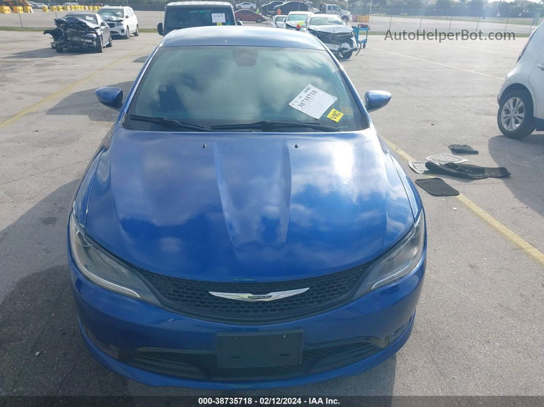 2016 Chrysler 200 S Blue vin: 1C3CCCBB9GN120854