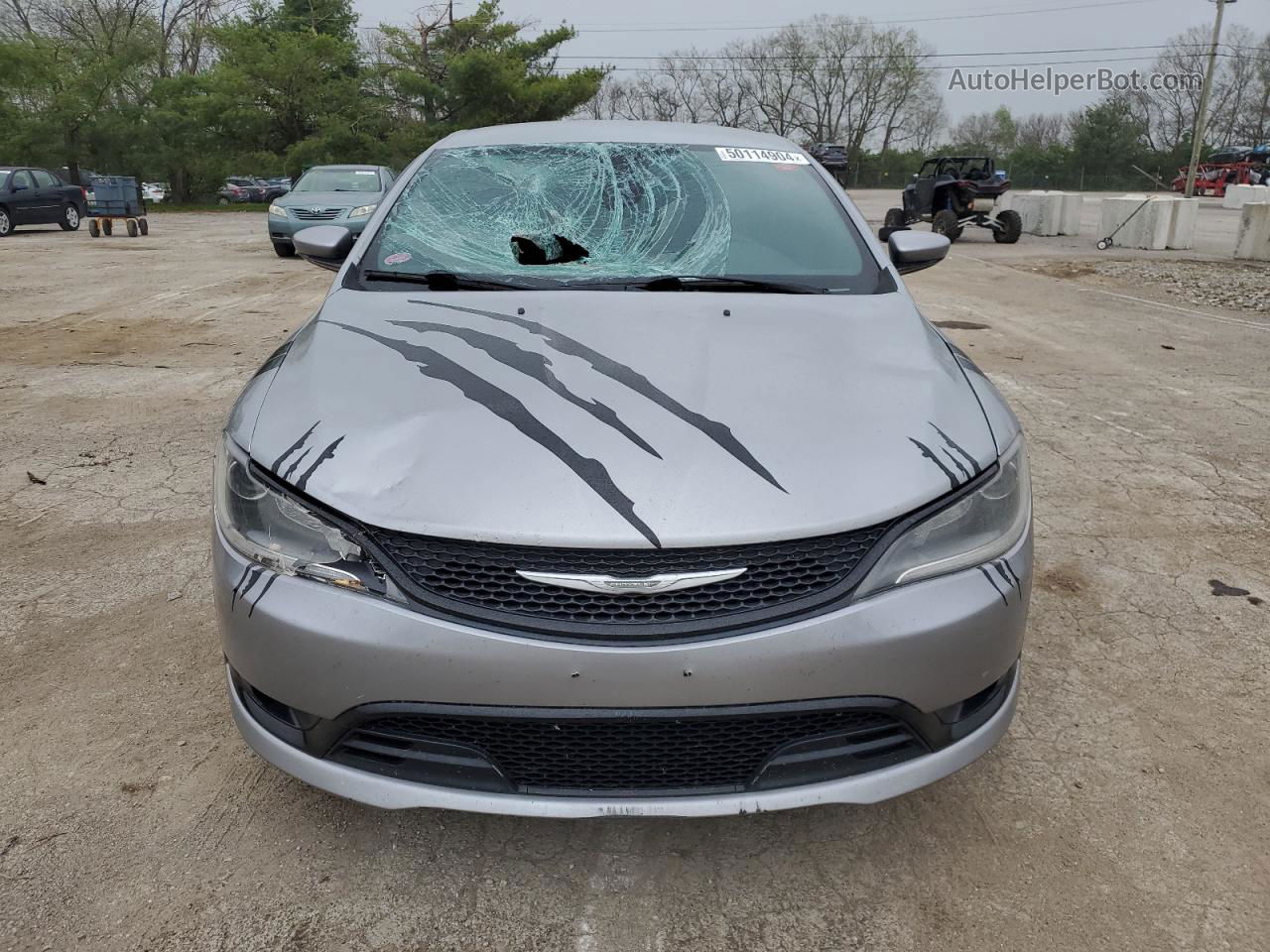 2015 Chrysler 200 S Gray vin: 1C3CCCBBXFN569278