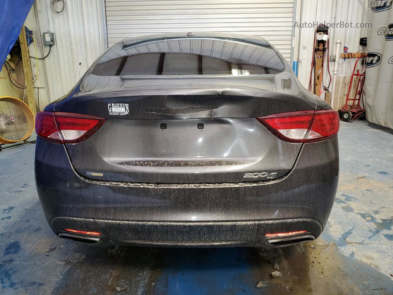 2015 Chrysler 200 S Charcoal vin: 1C3CCCBBXFN596240