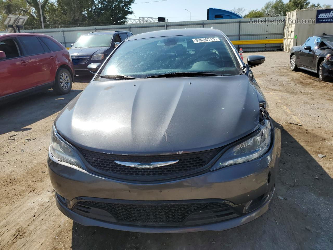 2015 Chrysler 200 S Gray vin: 1C3CCCBBXFN598781