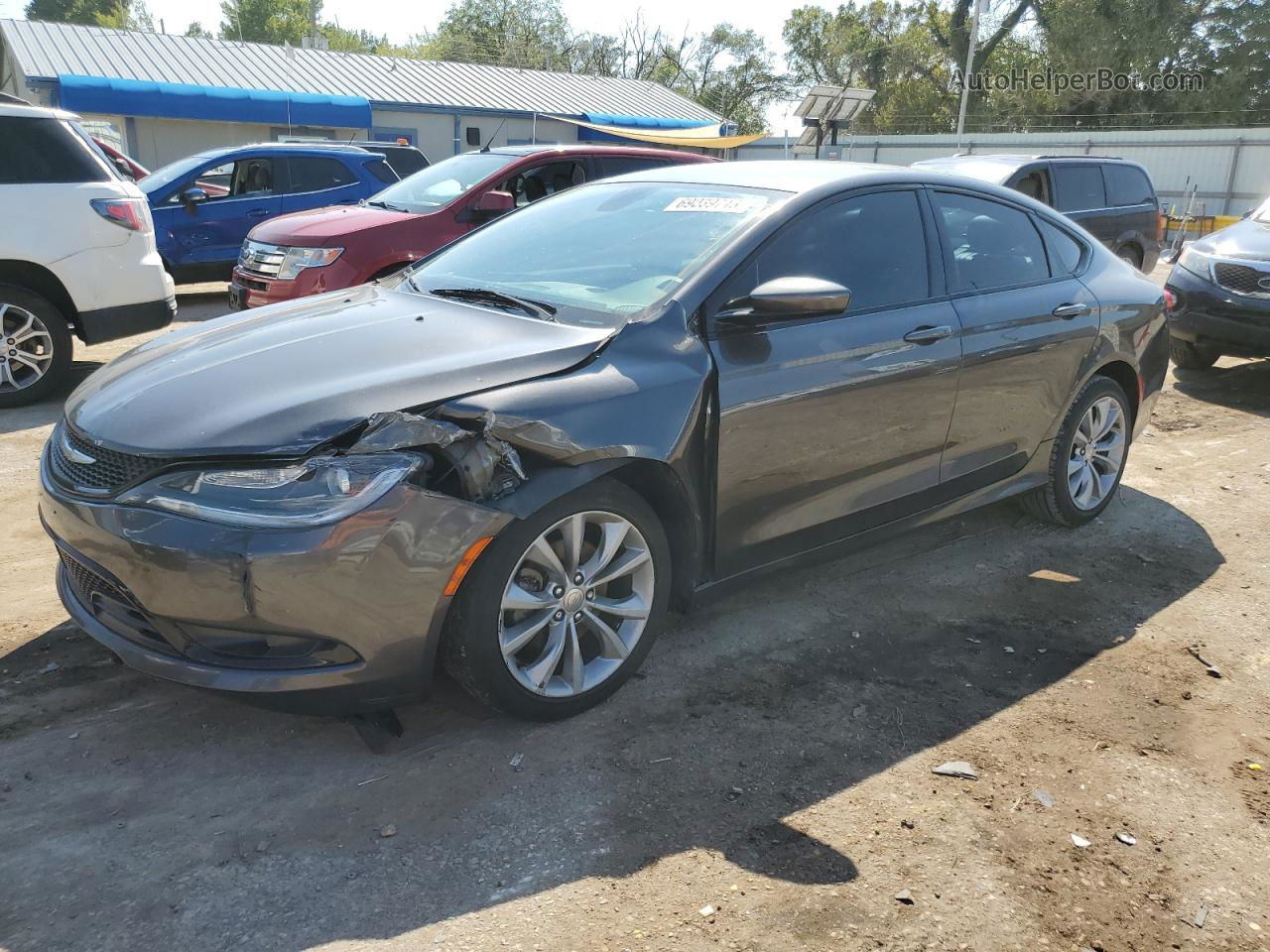 2015 Chrysler 200 S Gray vin: 1C3CCCBBXFN598781