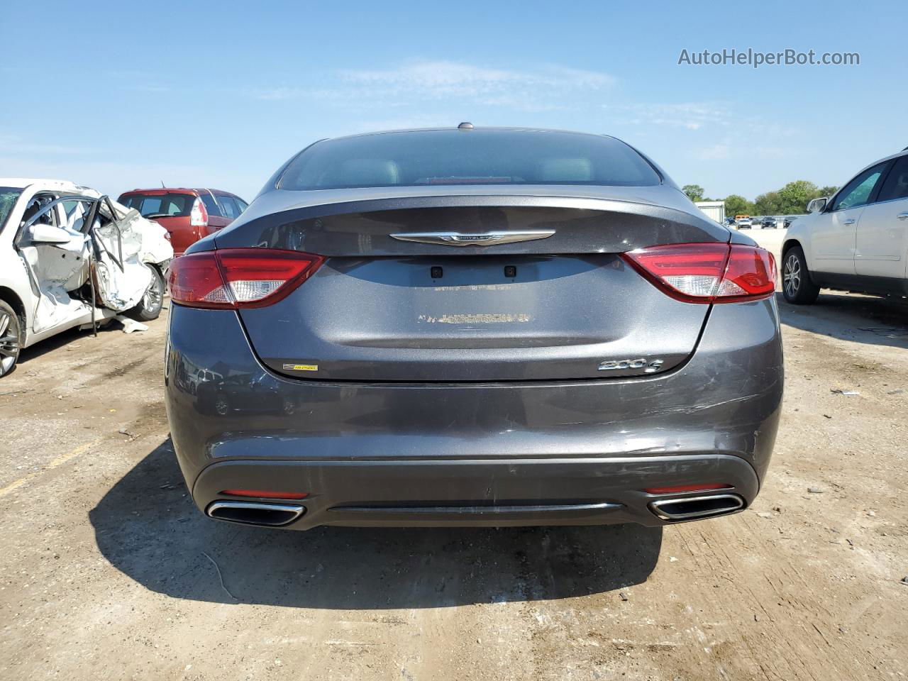 2015 Chrysler 200 S Gray vin: 1C3CCCBBXFN598781