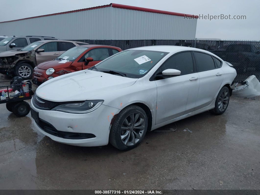 2015 Chrysler 200 S White vin: 1C3CCCBBXFN753250