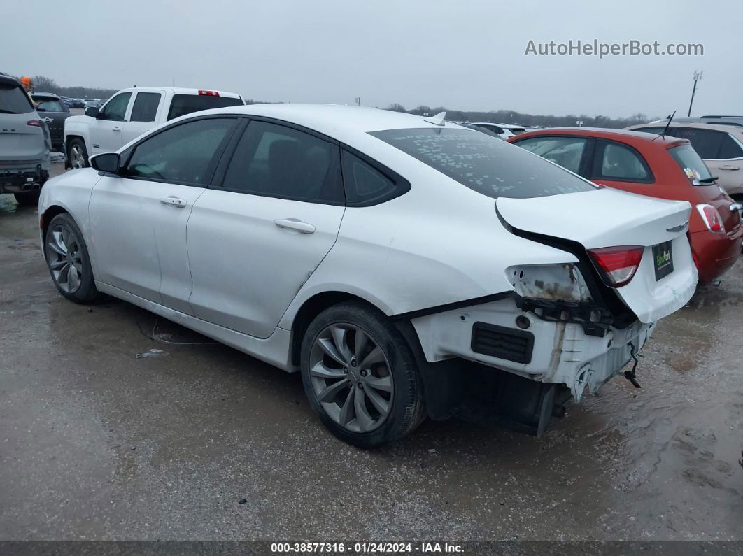 2015 Chrysler 200 S White vin: 1C3CCCBBXFN753250