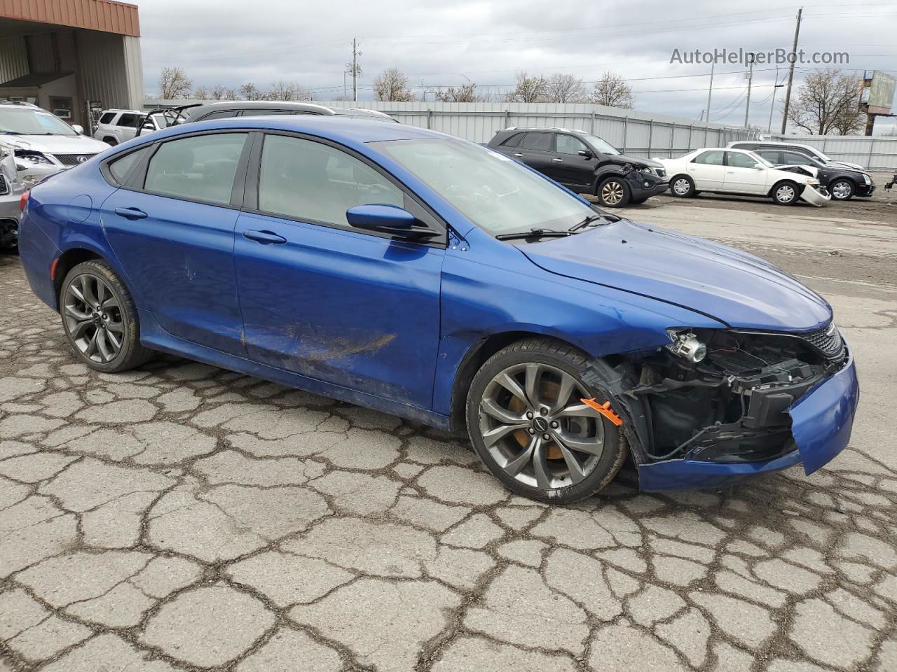 2016 Chrysler 200 S Blue vin: 1C3CCCBBXGN179086