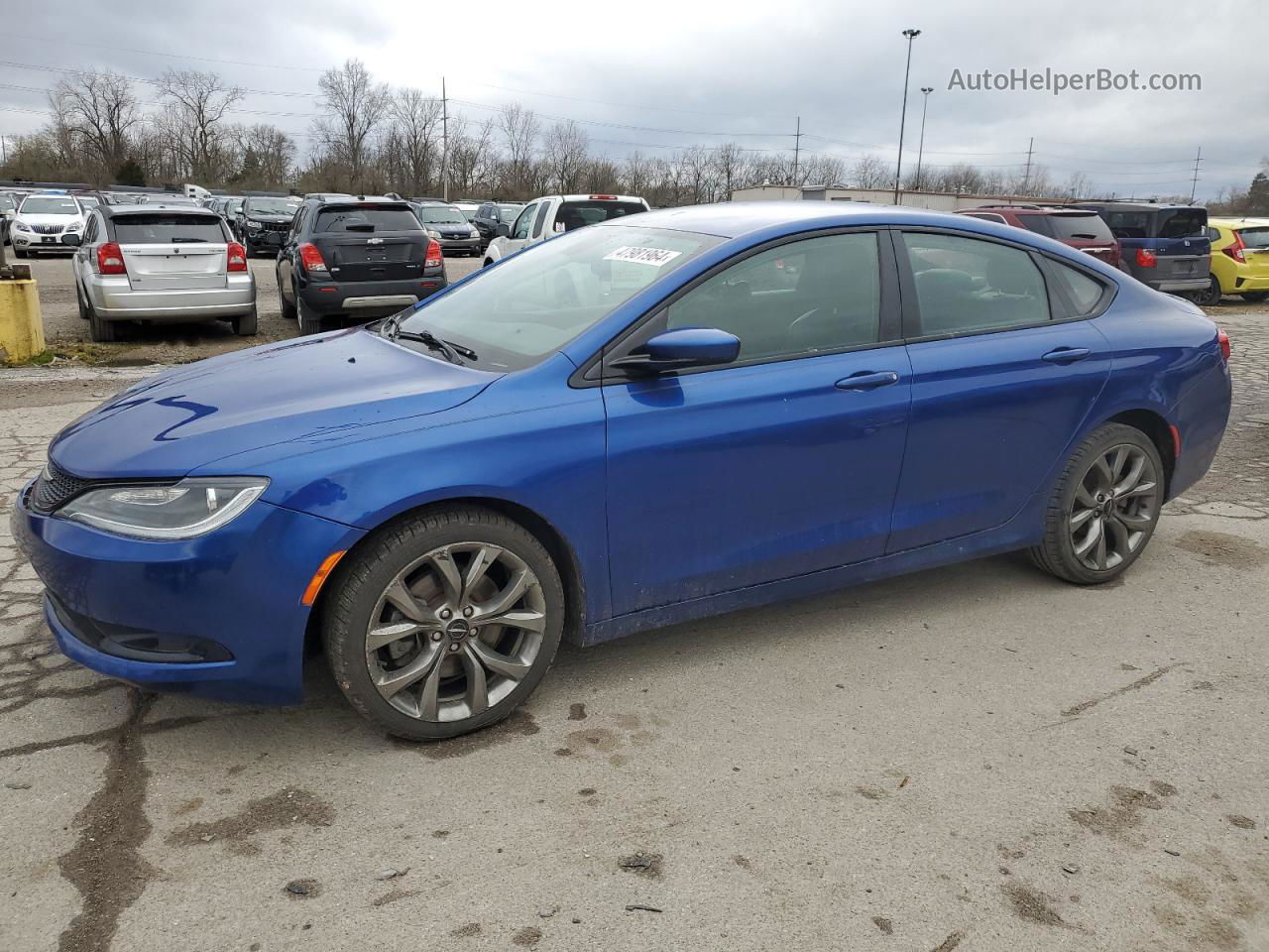 2016 Chrysler 200 S Blue vin: 1C3CCCBBXGN179086