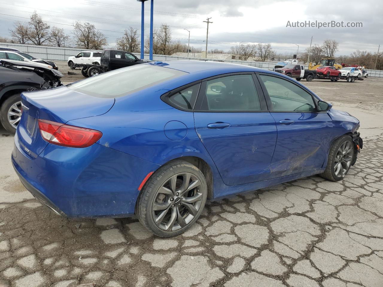 2016 Chrysler 200 S Blue vin: 1C3CCCBBXGN179086