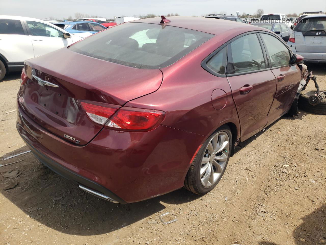 2015 Chrysler 200 S Red vin: 1C3CCCBG0FN518979