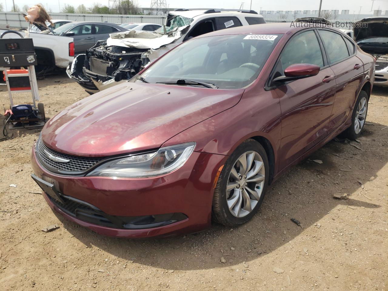 2015 Chrysler 200 S Red vin: 1C3CCCBG0FN518979