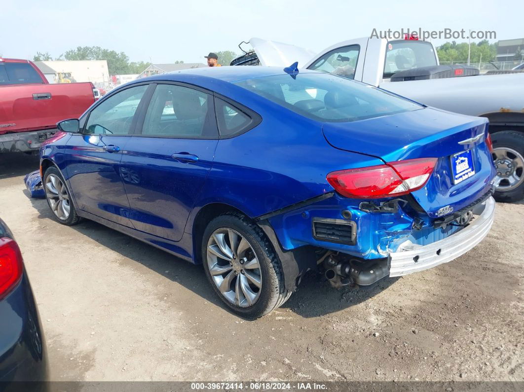 2015 Chrysler 200 S Синий vin: 1C3CCCBG0FN736145