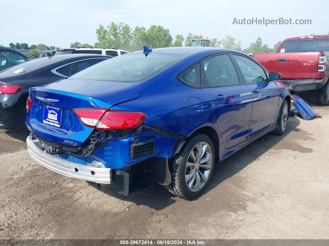 2015 Chrysler 200 S Синий vin: 1C3CCCBG0FN736145