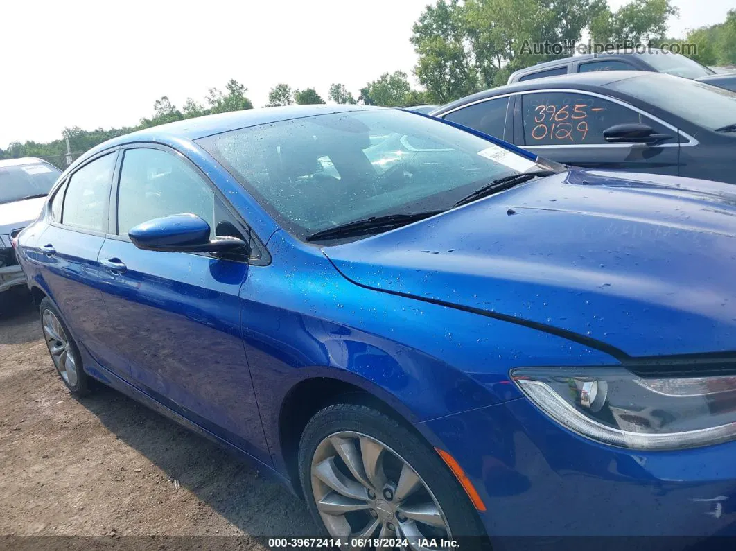 2015 Chrysler 200 S Blue vin: 1C3CCCBG0FN736145