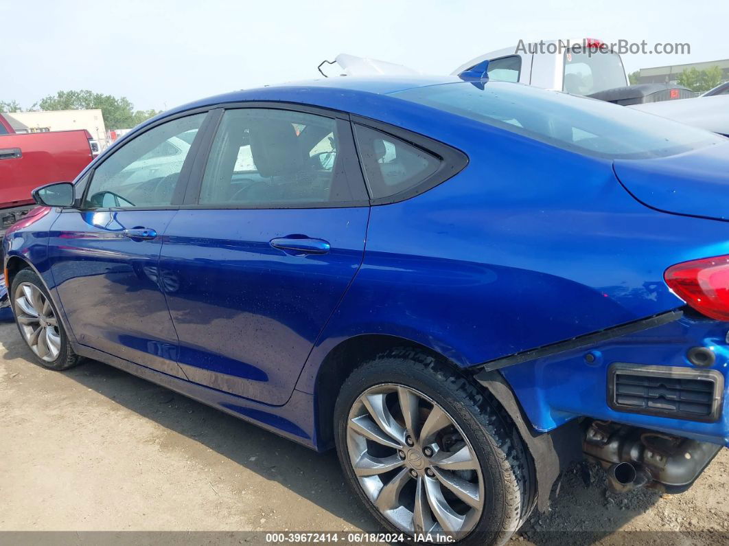 2015 Chrysler 200 S Blue vin: 1C3CCCBG0FN736145