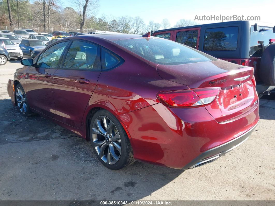 2016 Chrysler 200 S Burgundy vin: 1C3CCCBG0GN134444