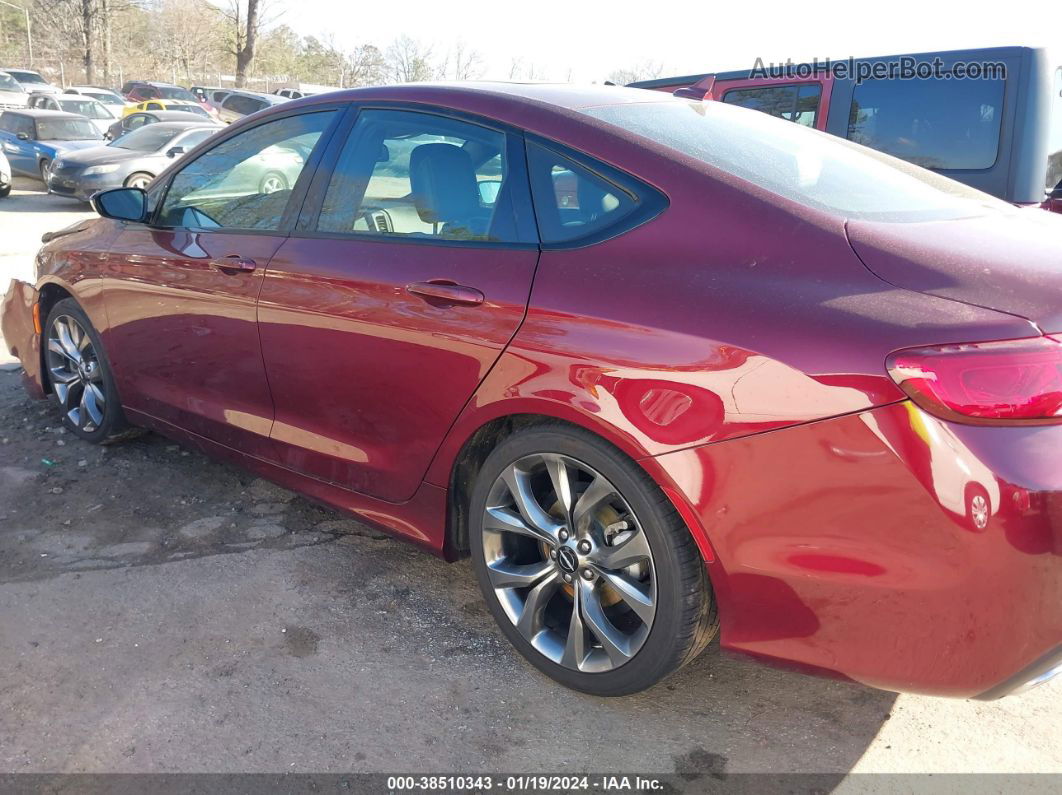 2016 Chrysler 200 S Burgundy vin: 1C3CCCBG0GN134444