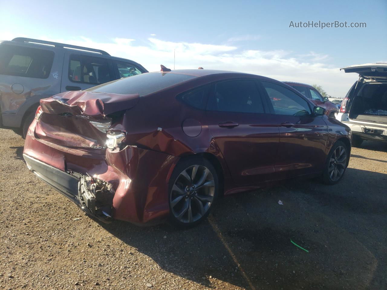 2015 Chrysler 200 S Burgundy vin: 1C3CCCBG1FN516836