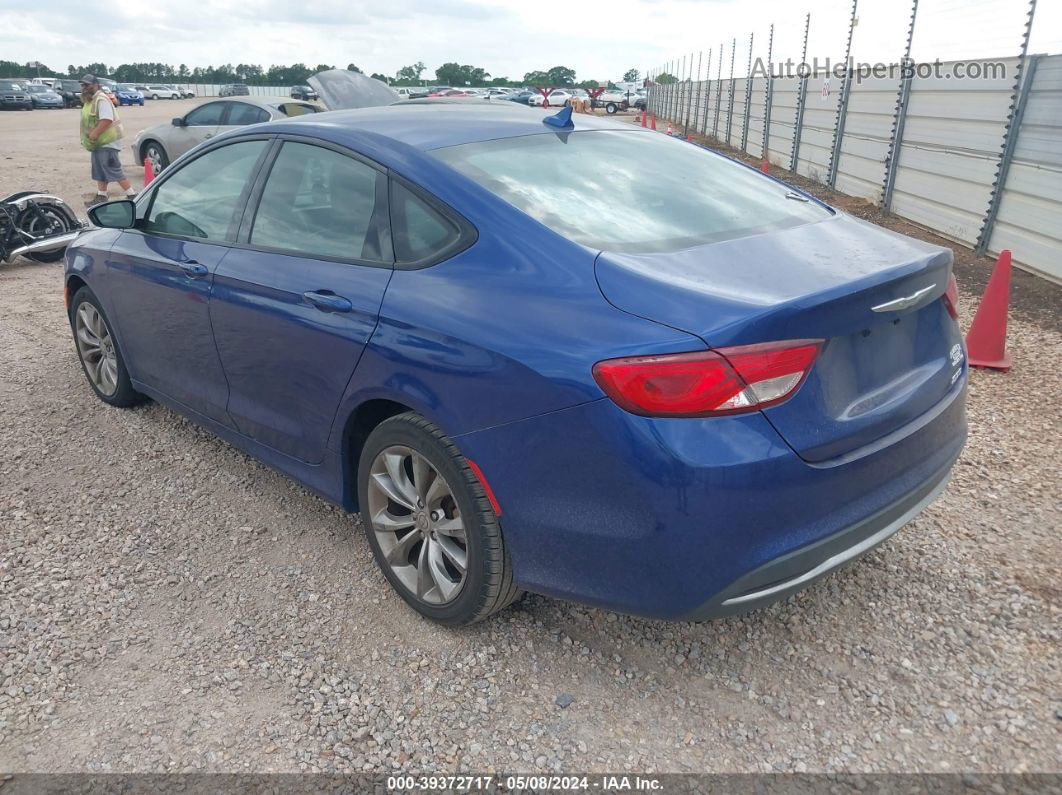 2015 Chrysler 200 S Синий vin: 1C3CCCBG1FN543048